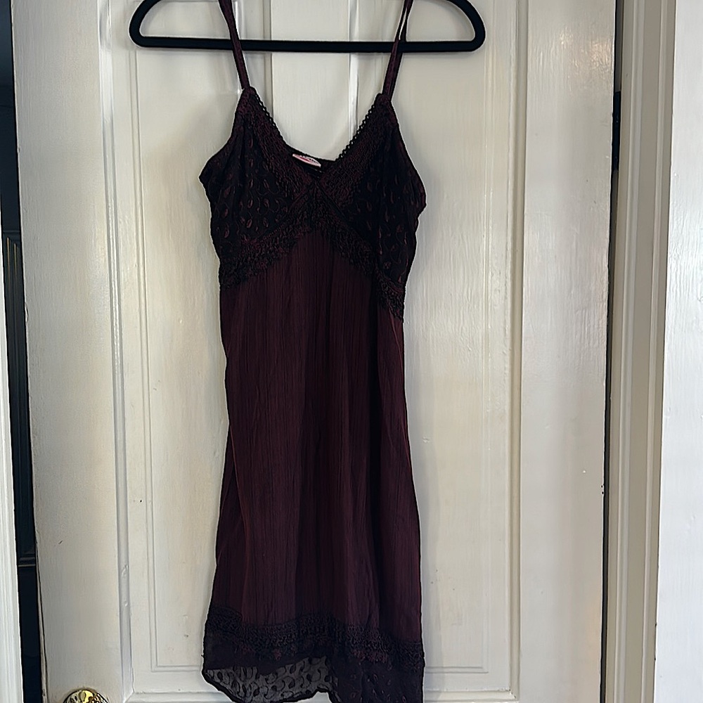 Maroon/Burgundy Strappy Dress - Small